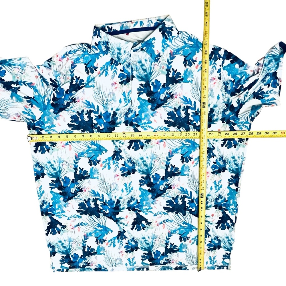 Scales Gear Golf Polo UPF50+ Clubhouse Collection Coral Tropic Beach Shirt 2XL - Picture 8 of 11